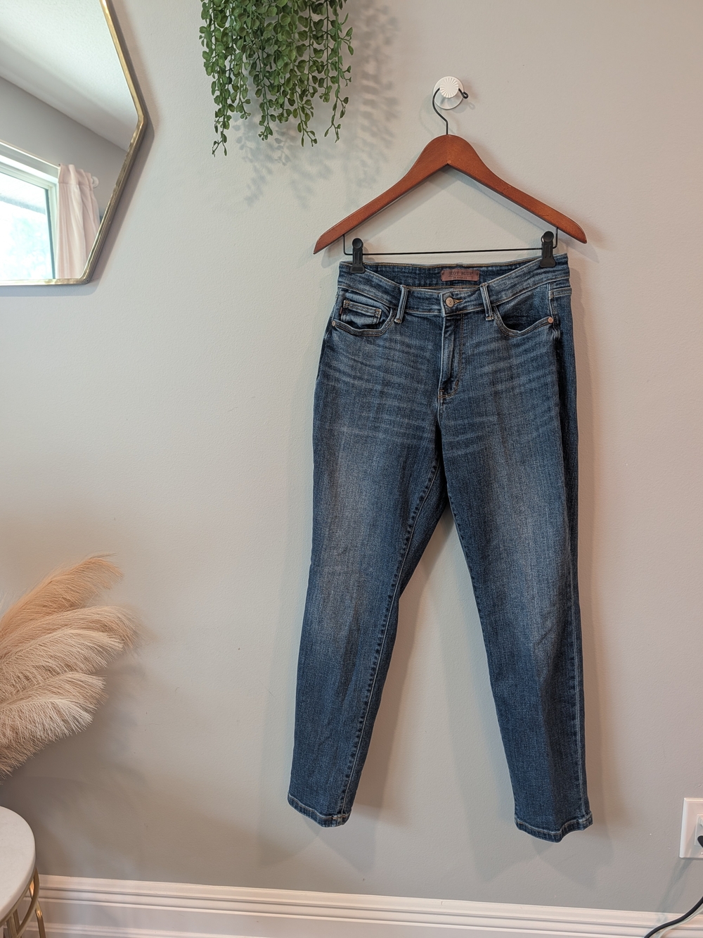 Judy Blue Classic Women's Blue Denim Jeans Boyfriend Fit Sz 28